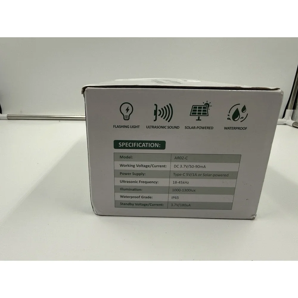 solar ultrasonic animal repellers outdoor With Motion Sensor‎ & LED Lights